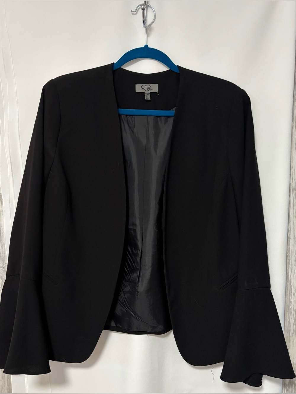 Chapter One Open Front Jacket with Flared Sleeves. Size XL